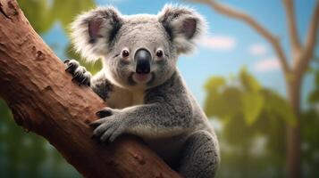 AI generated koala high quality image photo