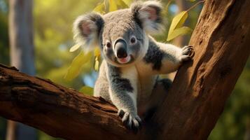 AI generated koala high quality image photo