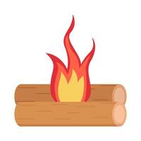 bonfire hot  illustration vector