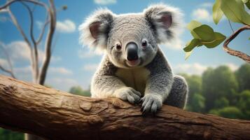 AI generated koala high quality image photo