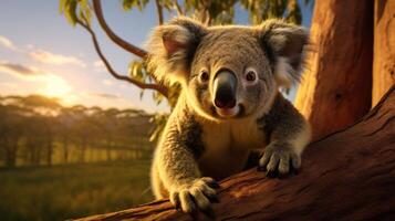 AI generated koala high quality image photo