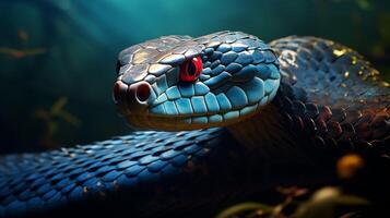 AI generated king cobra high quality image photo