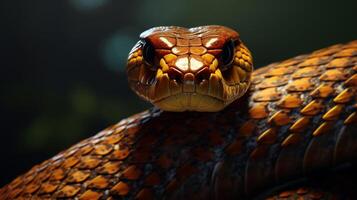 AI generated king cobra high quality image photo