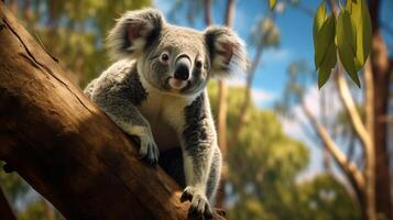 AI generated koala high quality image photo