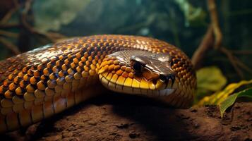 AI generated king cobra high quality image photo