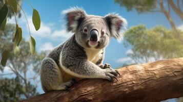 AI generated koala high quality image photo