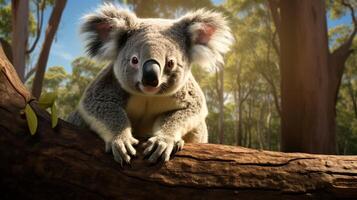 AI generated koala high quality image photo