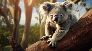 AI generated koala high quality image photo