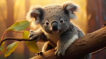 AI generated koala high quality image photo