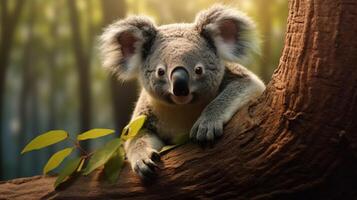 AI generated koala high quality image photo