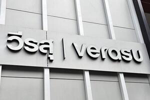 BANGKOK, THAILAND  OCTOBER 26, 2023 Verasu Sign. Verasu is Thailand's leading household appliances import company, was founded in 1977. photo