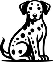 Dalmatian Dog Sitting vector