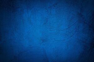 Abstract Blue Grunge Concrete Wall Texture Background. photo