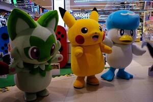 BANGKOK, THAILAND NOVEMBER 18, 2022 Pokemon and friends show. Pokemon is a Japanese anime that created in 1996 by Nintendo. photo