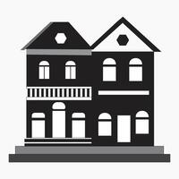 Building Desing isolated vector black icon illustration eps