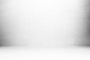 Abstract White Concrete Room with Spotlight from the Top. photo