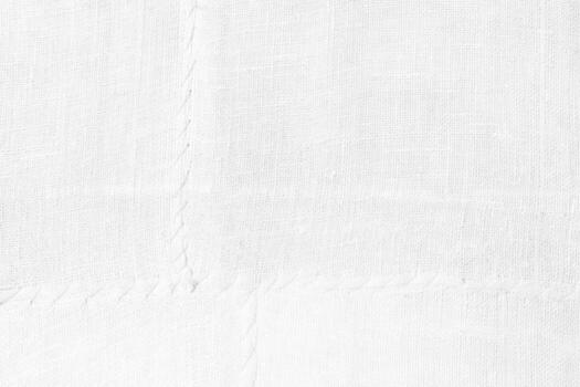 White Coarse Burlap Canvas Texture Background. photo