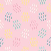 set of cute pastel minimal seamless pattern with lines poka dots doodle lines hand draw vector illustration