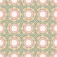 boho vintage circle seamless geometric patterns background vector illustration