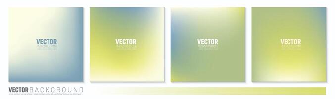 Set of vector gentle pastel simple trendy gradients. Blue, Beige, Green, Sage, Spring, Summer color for social media