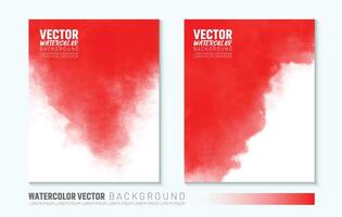 Abstract red watercolor vector art background for Valentine's Day. for cards, flyers, posters, banner, and cover design