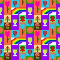 Beautiful colorful abstract background, design for wallpaper, backdrop, paper gift, fabric pattern, tile. vector