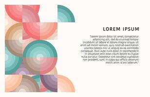 Abstract colorful geometric composition for landing page, background, website, social media, poster vector