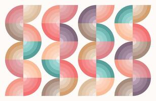 Colorful geometric pattern art background vector