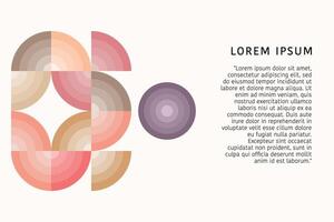 Abstract colorful geometric composition for landing page, background, website, social media, poster vector