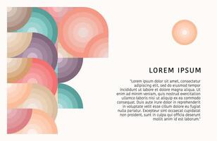 Abstract colorful geometric composition for landing page, background, website, social media, poster vector