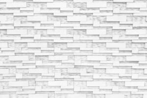 White Zig Zag Brick Wall Texture for Background. photo