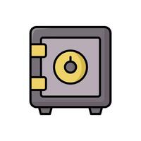 safe box icon vector design template simple and modern