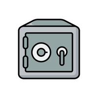 safe box icon vector design template simple and modern