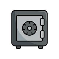 safe box icon vector design template simple and modern