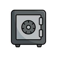 seguro caja icono vector diseño modelo sencillo y moderno