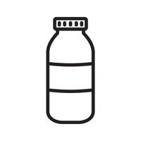 milk bottle icon design vector template