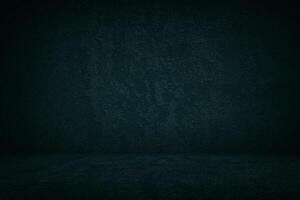 Abstract Black Concrete Room Background, Using for Product Presentation, Backdrop, and Studio Mockup. photo