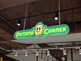 BANGKOK, THAILAND JANUARY 18, 2024 Potato Corner sign. Potato Corner Sign. Potato Corner is a global Philippine food franchise, was founded in 1992. photo
