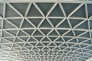 Aluminium Triangle Roof Texture Background. photo