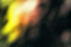 Abstract Dirt and Scratches on Vintage Scratched Film Background with Yellow Light Leak. photo