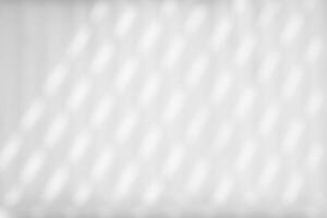 Blurred White Metal Grille Shadow on Wall Backgroundfor Color Cast Background. photo