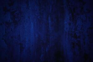 Blue Grunge Concrete Wall Texture Background. photo