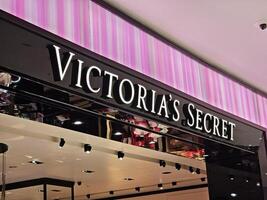 BANGKOK, THAILAND JANUARY 18, 2024 Victoria's Secret sign. It is is a famous American clothing, and beauty shop. was founded in 1977. photo