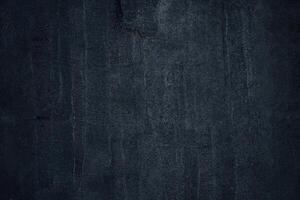 Dark Grunge Blue Concrete Wall Texture Background. photo