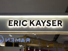 BANGKOK, THAILAND JULY 19, 2023 Eric Kayser Sign display, Eric Kayser is a world-renowned bakery from France. It's founded in 1990s. photo