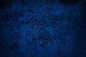 Blue Grunge Concrete Wall Texture Background. photo