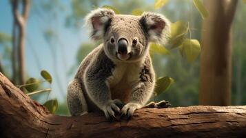 AI generated koala high quality image photo