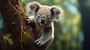 AI generated koala high quality image photo