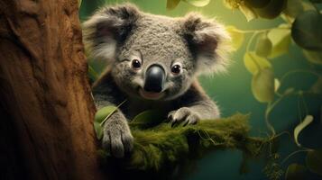 AI generated koala high quality image photo