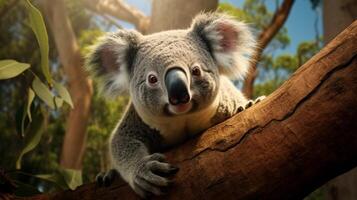 AI generated koala high quality image photo